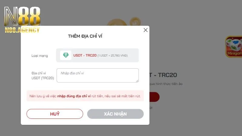 Cách rút tiền N88 bằng tiền ảo chi tiết