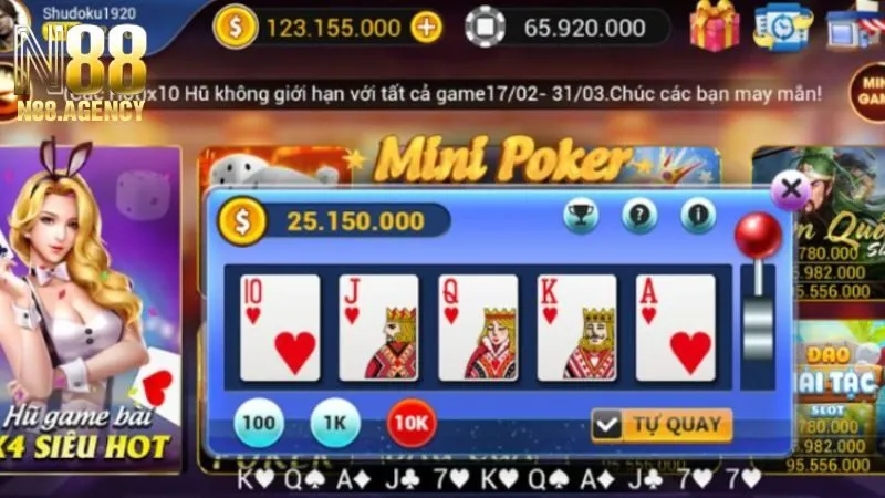 Đánh giá game Mini Poker N88 từ bet thủ