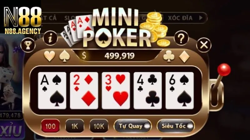 Giới thiệu game Mini Poker N88 chi tiết