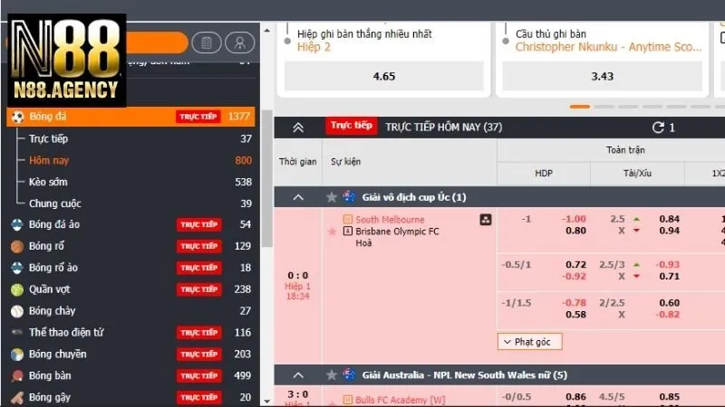 Sảnh S - thể thao N88 chuyên nghiệp 